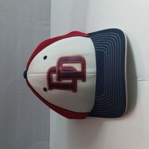 Pacific Headwear Pro Model Truckers Cap  S/M Red White Navy Pre-owned